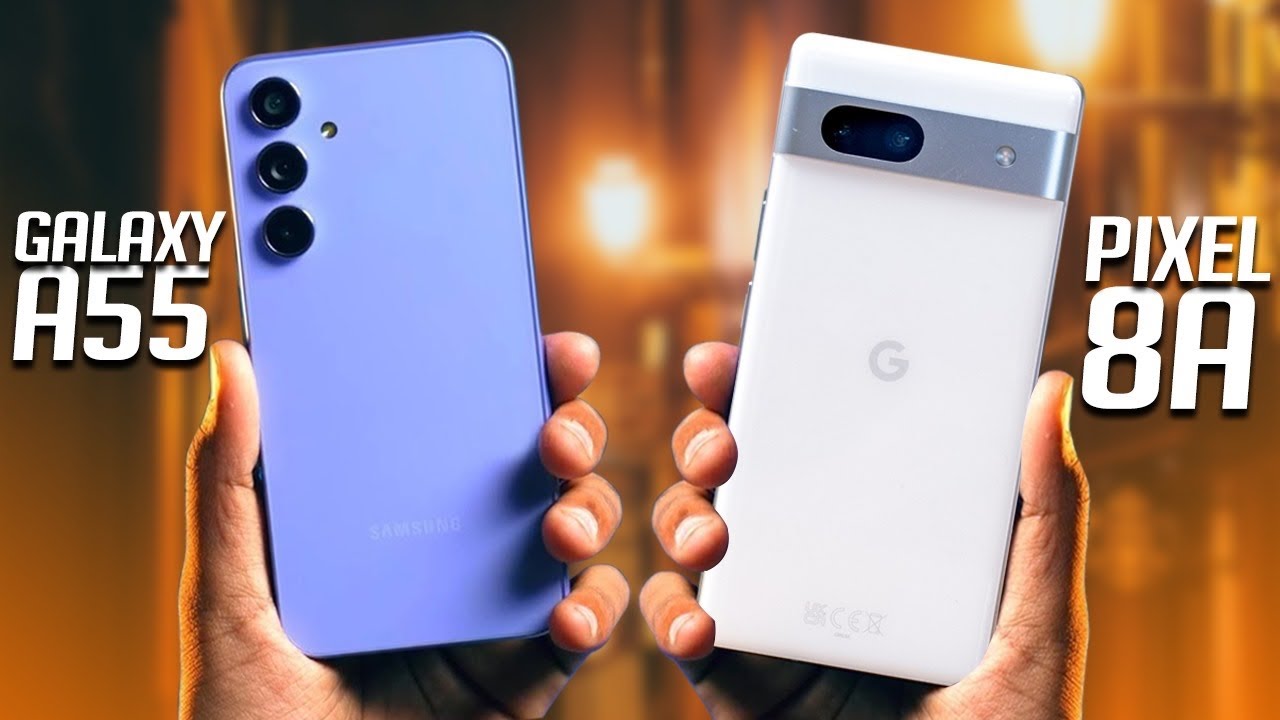 Samsung Galaxy A55 vs Google Pixel 8a : the duel of mid-range smartphones